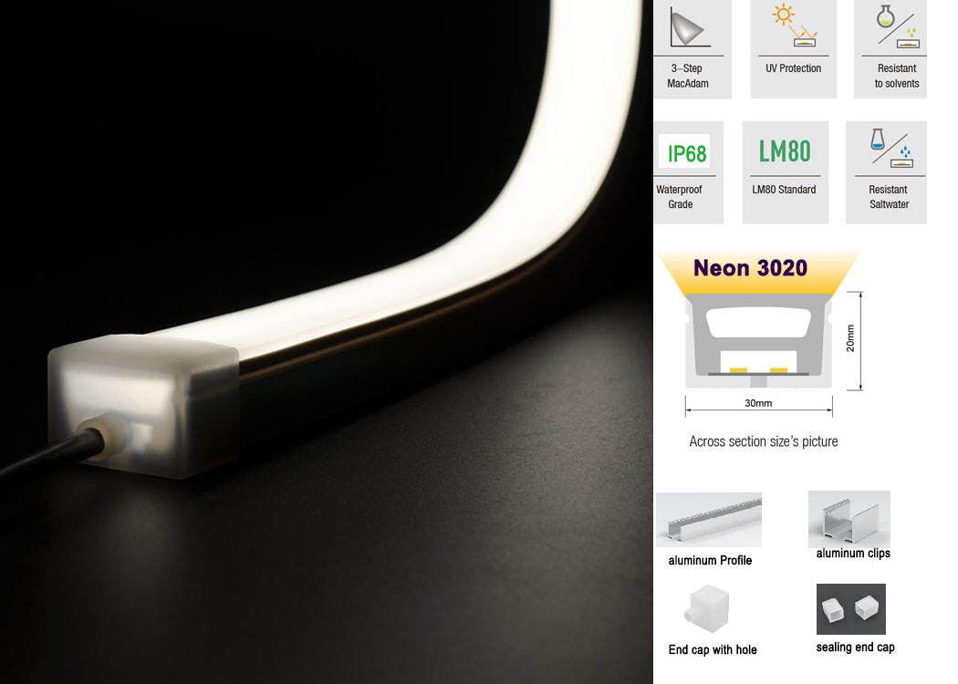 Top view Neon 3020